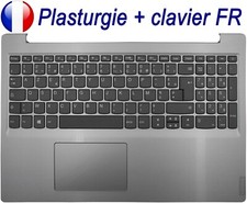 Plasturgie Argentée + Clavier Français AZERTY pour LENOVO IdeaPad S145-15