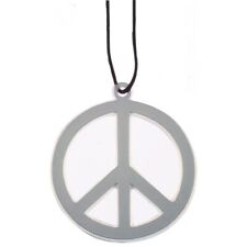 Collier de la Paix Peace Carton Baba Cool Hippie Déguisement Costume Party 68's