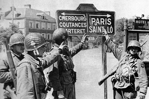 Ww2 libération de - libération, carentan