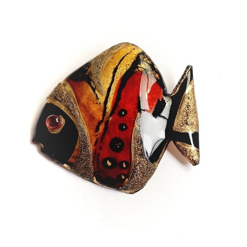 Vintage broche poisson - broche, en