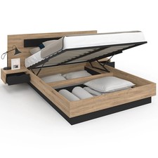 Lit coffre double SANTA avec