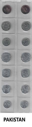 Pakistan full coins set unc - pakistan,