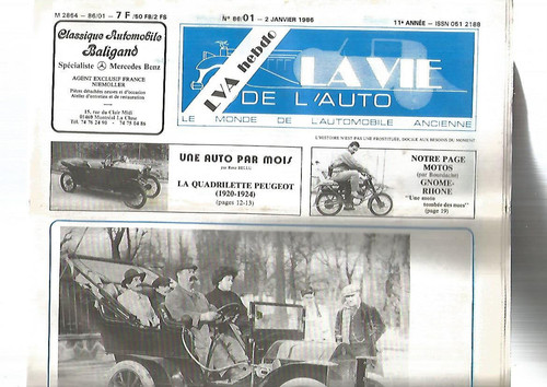 Vie auto n - vie, n°86-01
