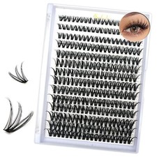280 PCS Kit Extension Cils Individuel Kit Faux Cils Naturel 30D+40D Cluster E...