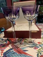 2 Verres Moser Glass Roemer  Cristal Römer  Baccarat Malmaison Violine An 30/40