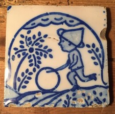 Carreau Faïence XIXe De