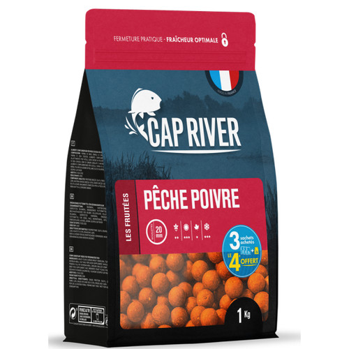 Bouillettes peche poivre 10 - peche,