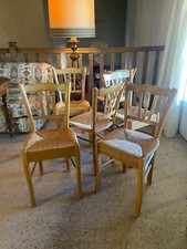 6 chaises paillées de cuisine