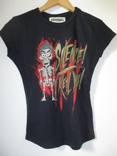 T SHIRT FEMME NEUF ACHMED  SILENCE I KILL YOU  TAILLE XS MADE IN UK PAR SANDBAG 