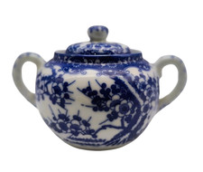 🌸 Sucrier Porcelaine Bleu &