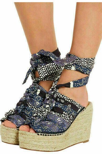 Chloé bandana wedge sandales - chloé,