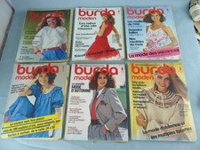 BURDA MODEN lot de 9 anciens