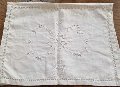 Linge ancien tissus pochette - :,