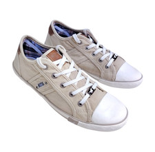 Mustang Womens Beige Canvas