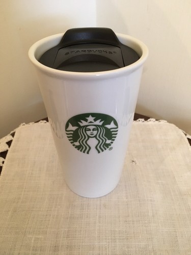 Starbucks white covered travel - starbucks,