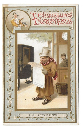 Ancien chromo publicitaire - ancien, h