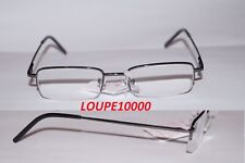 lunettes loupe de lecture en métal GRIS verres suspendus  réf L7111  N° 733