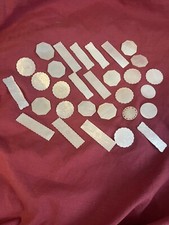 30 jetons anciens en nacre