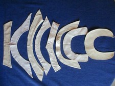 Col N°43 faux ancien polyester coton blanc écru Lot de 8  sale