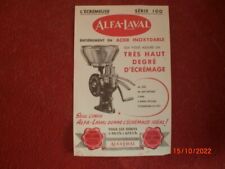 ANCIEN  PETIT  PROSPECTUS  PUBLICITAIRE   DE   L'ECREMEUSE  ALFA-LAVAL SERIE 100