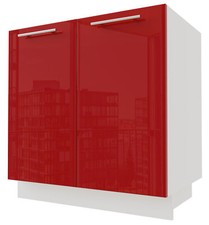 Meuble Sous Évier BRERRA 80x82cm Laqué Couleur Au Choix BR-D8Z/80