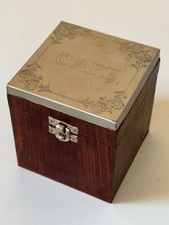 boite a cafe bois exotique