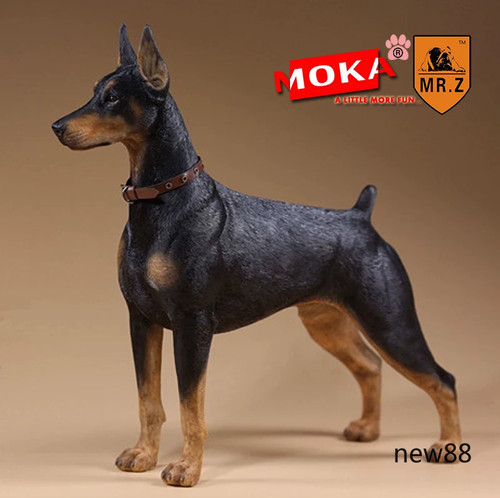 Resin scale doberman - scale,