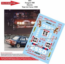 DECALS 1/18 REF 0664 PEUGEOT