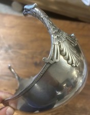 Corbeille à Pain Metal Argenté Argenterie Aigle Empire Style Christofle Ancien