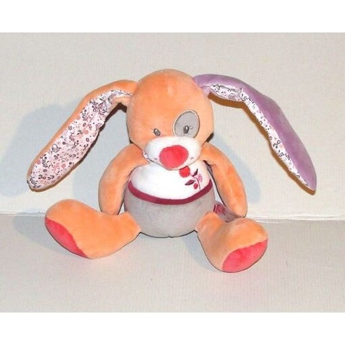 Doudou lapin orange - doudou,