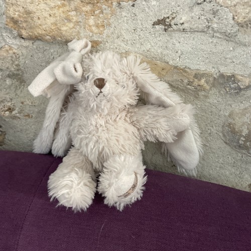 Doudou peluche lapin blanc - doudou,