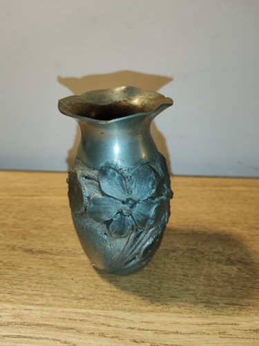 Ancien petit vase étain - vase,