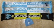 Lot 3 écharpe OM OLYMPIQUE DE MARSEILLE + bonnet supporter collection ADIDAS