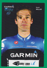 CYCLISME carte cycliste DAVID MILLAR  équipe GARMIN 2012