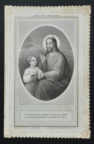 Image pieuse ancienne xixe - image,