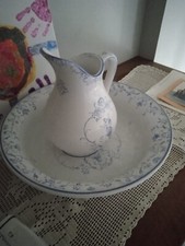 ENSEMBLE de TOILETTE*BASSINE et BROC de la faïencerie de Moustier Sainte Marie