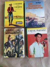 LIVRES  JEUNESSE   /  4 TITRES / BIBLIOTHEQUE VERTE / theme " western, cowboy"
