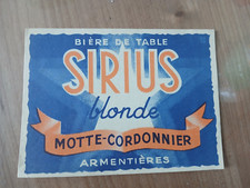 ancienne étiquette motte cordonnier