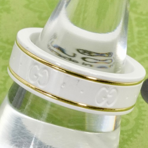 Bague gucci jaune zircone - or,