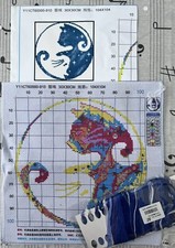 Kit Point De Croix Chat Blanc