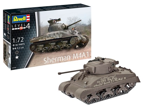 Revell char sherman m4a1 - char,