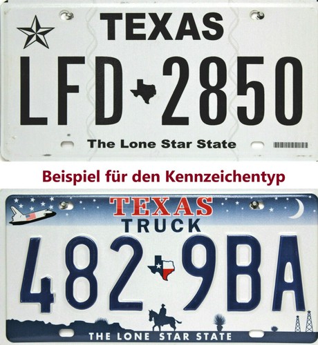 Plaque immatriculation texas - plaque, d'immatriculation
