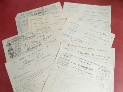 Lot anciennes factures - lot,