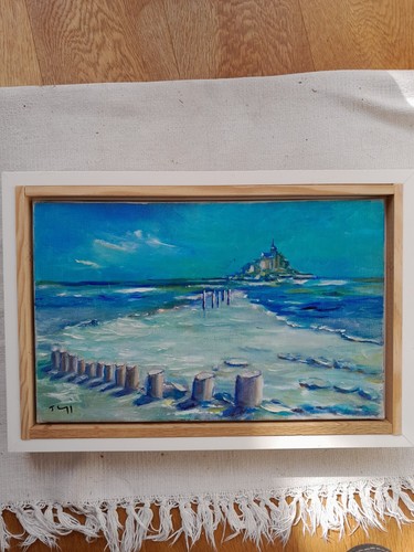 Tableau peinture mont saint - tableau,