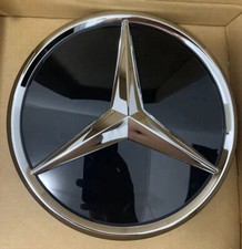 Insigne Calandre Embleme Logo pour Mercedes W205 W176 W246 W218 Noir et Chrome