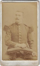 Originale Photo CDV c1890 FRANCE - Militaire Col N°6 - Photo Cognet à Paris