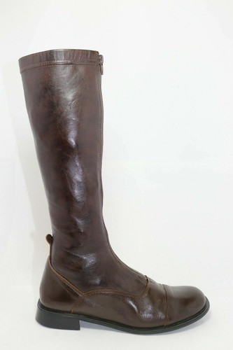 San marina bottes cuir marron - bottes,