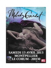 FLYER - MELODY GARDOT : EN CONCERT LIVE MONTPELLIER ( FRANCE ) 2013 MINI AFFICHE