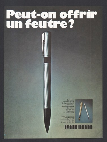 Publicité 1972 stylo porte - publicité,