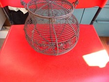 rare panier a salade de mariage  a escargots en fil de fer